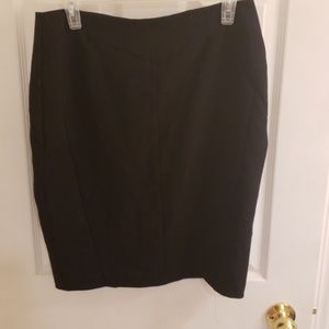 Black pencil skirt